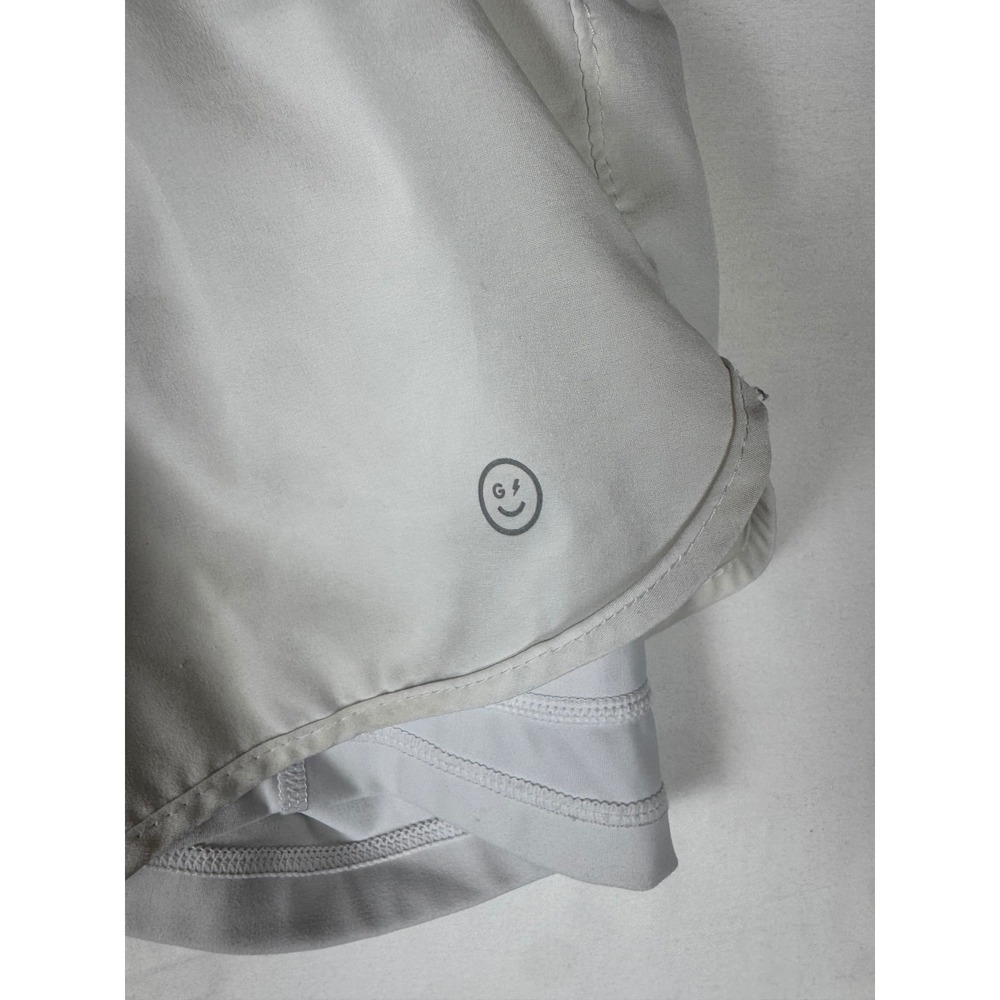 Gilly Hicks Flowy Athletic Shorts Womens XS White Lightweight Lined Active Y2K - Picture 2 of 4